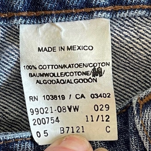 Harley Davidson Womens Relaxed Thigh Boot Cut Jeans Classic Blue Size 10 Missy - Picture 11 of 12